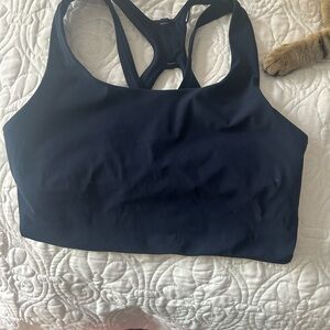 Lululemon Blue Sports Bra Seamless Moisture-Wicking Design